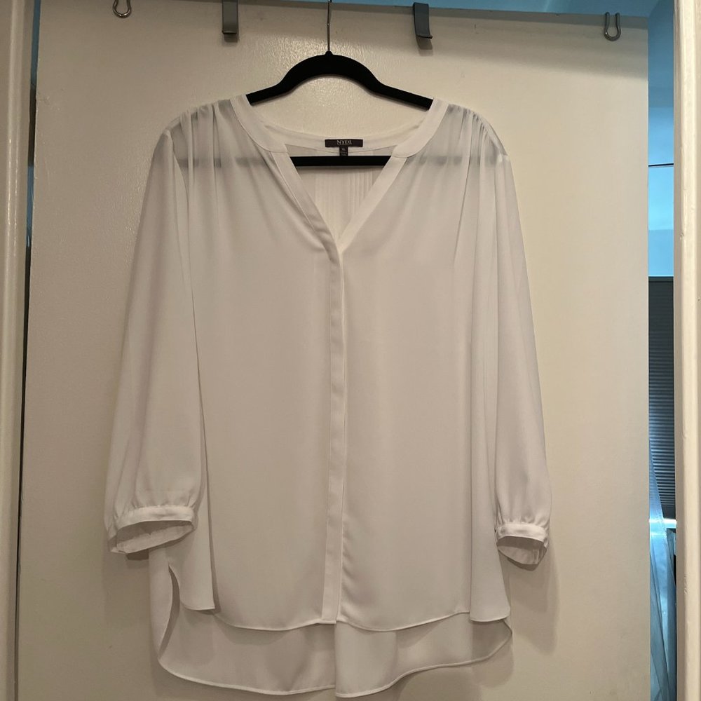 NYDJ White Blouse - Size XL‎ - Worn Once